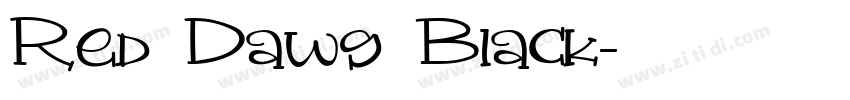 Red Dawg Black字体转换